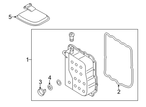 2018 Hyundai Tucson Case & Related Parts Cover-Valve Body Diagram for 45280-26600