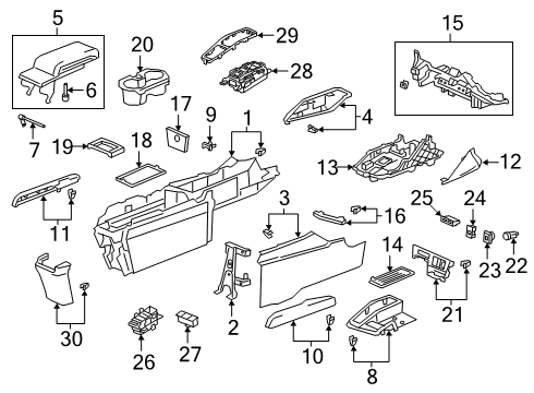 2019 Honda Insight Parking Brake SW ASSY., MODE Diagram for 35720-TXM-A01