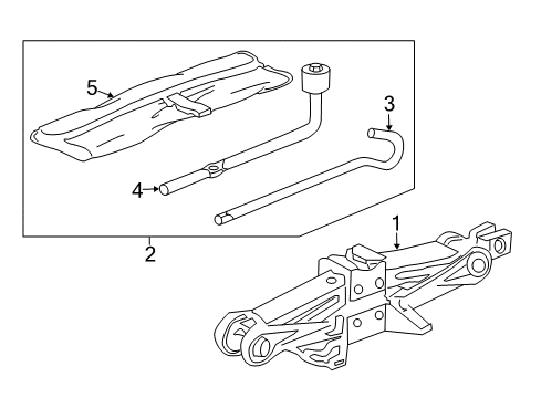 2012 Honda CR-V Jack & Components Jack Assy., Pantograph Diagram for 89310-SYE-A01