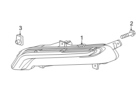 2018 Chevrolet Impala Daytime Running Lamps Daytime Run Lamp Diagram for 22931248