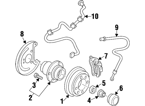 2000 Hyundai Elantra Rear Brakes Bolt(Windshield Washer) Diagram for 11230-08161