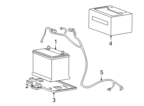 2004 Hyundai XG350 Battery Cable Assembly-Battery Diagram for 37200-39602