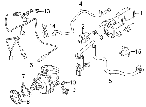 2014 BMW X1 Powertrain Control Activated Charcoal Filter Diagram for 16137339355