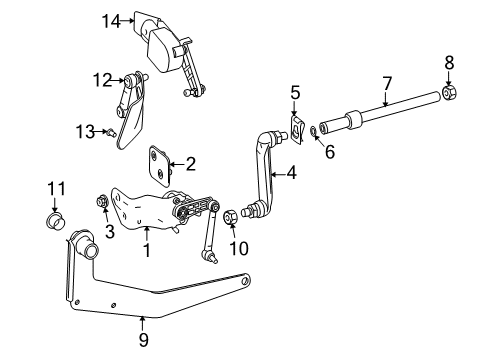 2007 Dodge Sprinter 3500 Ride Control Link-Load Sensing Diagram for 5103920AA