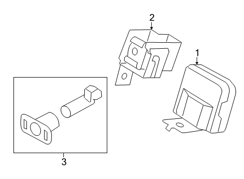 2009 Kia Borrego Electrical Components Back Warning Control Unit Diagram for 957002J100