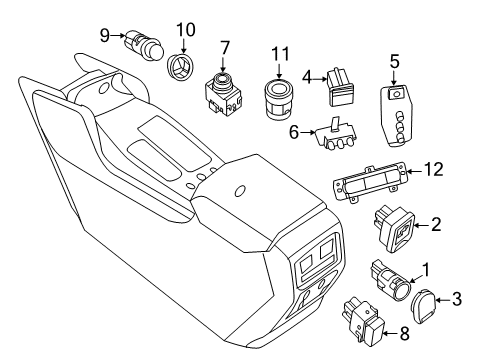 2014 Nissan Pathfinder Heated Seats Jack-Vtr Diagram for 28318-3JA0B