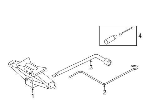 2019 Toyota 86 Jack & Components Jack Assembly Diagram for SU003-05745