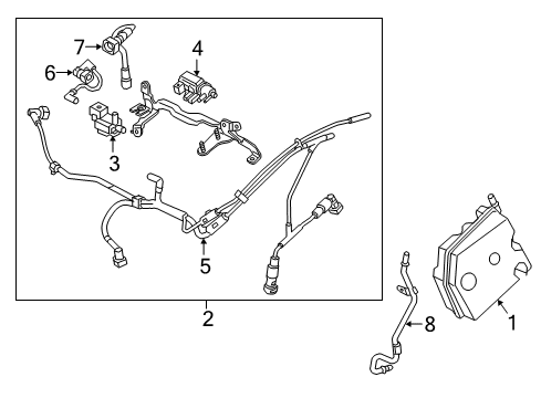 2016 Cadillac CT6 Turbocharger Air Tube Diagram for 12662879