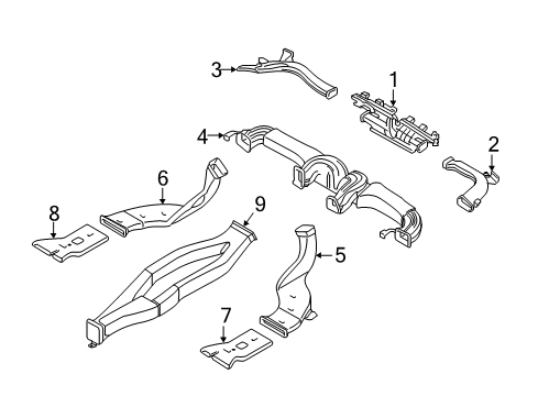 2021 Hyundai Ioniq Ducts Hose Assembly-Side Defroster, RH Diagram for 97390-G2000