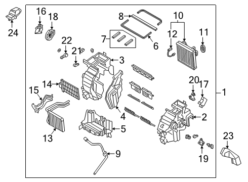 2020 Kia Soul Air Conditioner Valve-Expansion Diagram for 97626Q8000