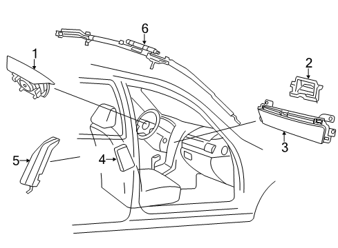 2014 Hyundai Azera Air Bag Components Srs Clock Spring Contact Device Assembly Diagram for 93490-3V125