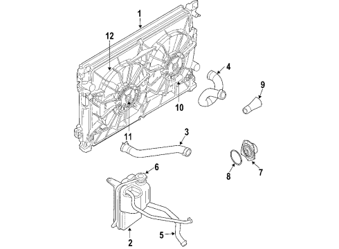 2005 Chrysler Pacifica Cooling System, Radiator, Water Pump, Cooling Fan Gasket-Water Pump Diagram for 4648963AB