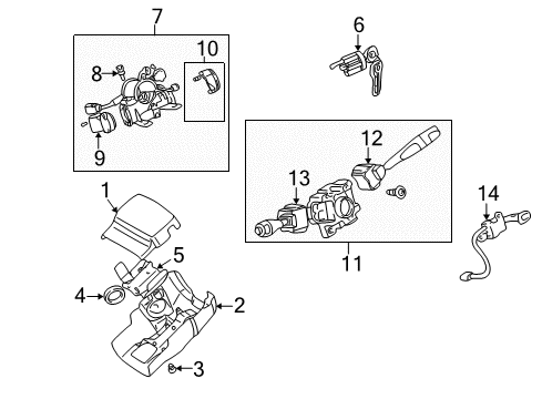 2002 Dodge Stratus Cruise Control System Switch-Ignition Diagram for MR510887