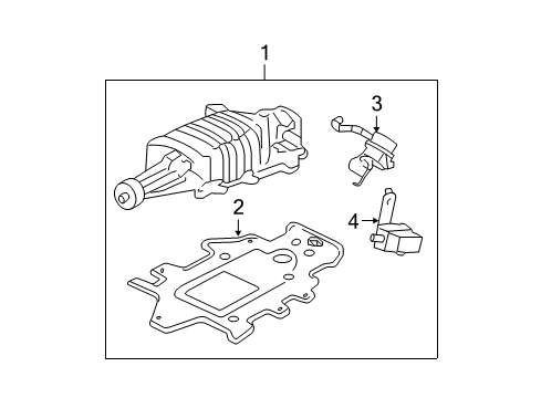 2005 Pontiac Grand Prix Supercharger & Components Supercharger Diagram for 89018119