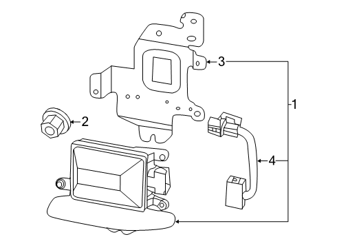 2019 Kia Sorento Lane Departure Warning Unit-Multi Function Diagram for 95740C6550