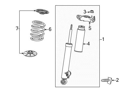 2010 Saab 9-5 Shocks & Components - Rear Shock Mount Diagram for 13271701