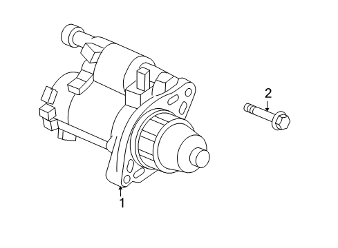 2011 Acura TL Starter Starter, Core Id (428000-5380) (428000-6490) (9742809-649) Diagram for 06312-R70-505RM