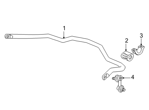 2002 Honda Civic Stabilizer Bar & Components - Front Bush, Stabilizer Holder Diagram for 51306-S6D-005