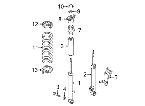2015 Hyundai Genesis Shocks & Components - Rear Lead Wire Assembly-Rear, RH Diagram for 56192-B1850
