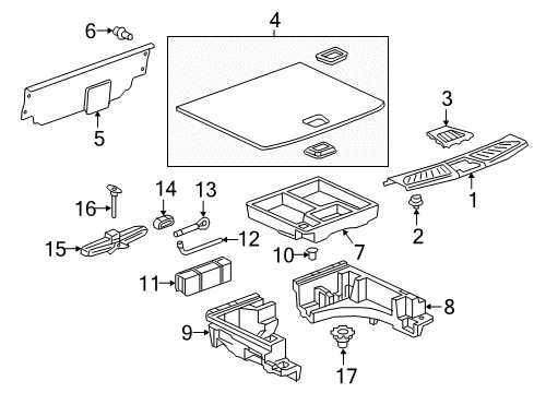 2019 Buick Envision Interior Trim - Rear Body Wrench Diagram for 22787726