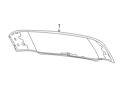2018 Chrysler Pacifica Back Glass BACKLITE Diagram for 68227743AD