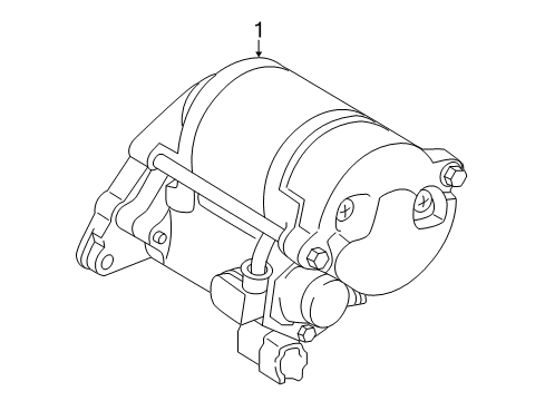 2015 Toyota Tacoma Starter Starter Diagram for 28100-75141