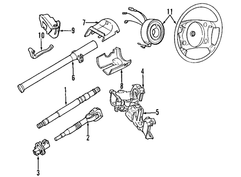 1999 BMW 328i Steering Column & Wheel, Steering Gear & Linkage Flexible Coupling For Steering Diagram for 32301094703