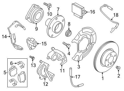 2018 BMW X4 Anti-Lock Brakes Control Unit Dxc Repair Kit Diagram for 34526881328