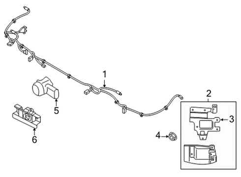 2021 Hyundai Santa Fe Parking Aid Ultrasonic Sensor Assembly-P.A.S Diagram for 99310-S1500