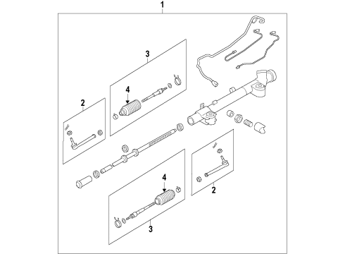 2013 Infiniti M35h P/S Pump & Hoses, Steering Gear & Linkage Pump Assembly-Elect Power STREERING Diagram for 49110-1MG5B