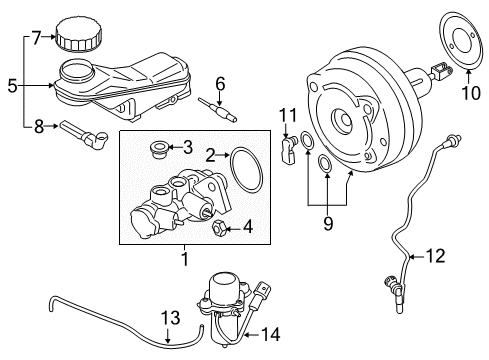 2019 BMW i3s Hydraulic System Discharge Hose Diagram for 34336857232