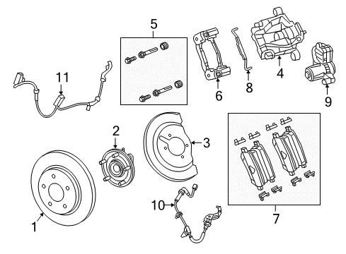 2017 Chrysler Pacifica Anti-Lock Brakes Sensor-Anti-Lock Brakes Diagram for 68312418AD