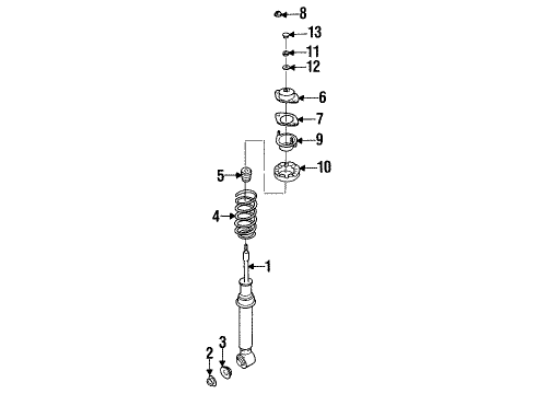 1995 Infiniti Q45 Shocks & Suspension Components - Front Bracket-Front Shock Absorber Diagram for 56115-60U05