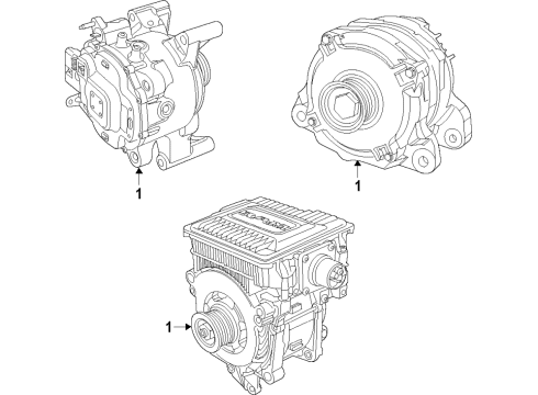 2019 Ram 1500 Alternator Engine Diagram for 68422277AB