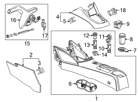 2012 Chevrolet Sonic Switches Extension Panel Diagram for 95164889