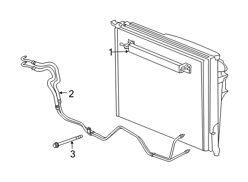 2006 Dodge Magnum Trans Oil Cooler Tube-Oil Cooler Diagram for 4598132AA