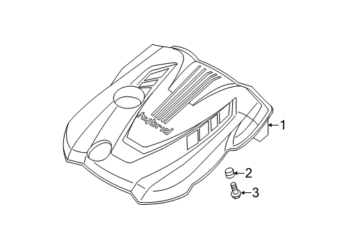 2011 Kia Optima Engine Appearance Cover Engine Cover Assembly Diagram for 292402G820