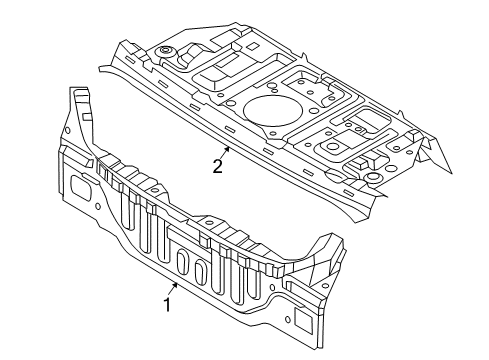 2006 Kia Amanti Rear Body Panel Assembly-Rear PACKAG Diagram for 693003F100