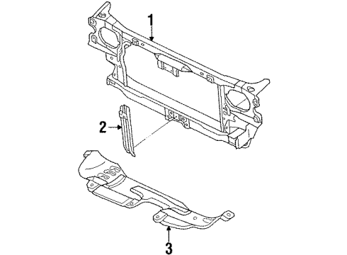 1984 Nissan Stanza Radiator & Components RESORVOIR Tank Diagram for 21710-D0101