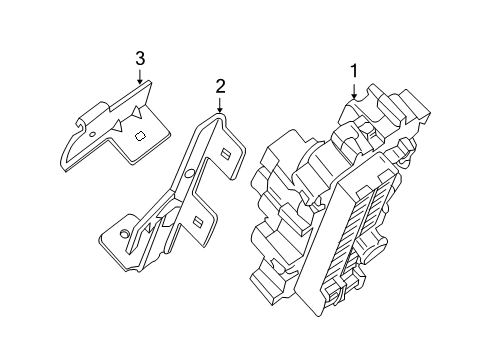 2010 Nissan Sentra Fuse & Relay Block Junction Diagram for 24350-9AA0A