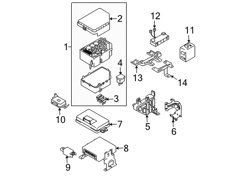 2005 Hyundai Tucson Anti-Theft Components Fuse-Slow Blow 80A Diagram for 9182322500