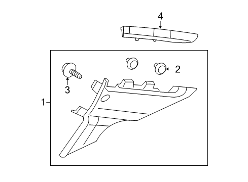 2015 Honda Civic Interior Trim - Quarter Panels Garnish Assy., R. RR. Pillar *NH167L* (GRAPHITE BLACK) Diagram for 84130-TR0-A01ZF