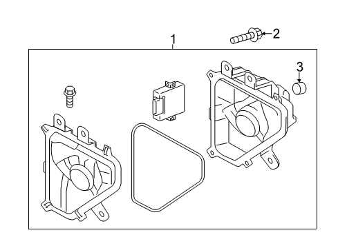 2016 Lexus GX460 Fog Lamps Lamp Assembly, Fog, RH Diagram for 81210-60190