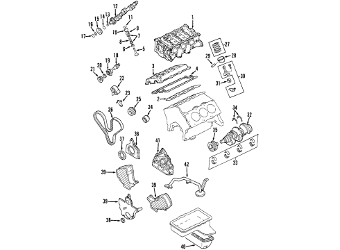 2003 Isuzu Axiom Engine Parts, Mounts, Cylinder Head & Valves, Camshaft & Timing, Oil Pan, Oil Pump, Crankshaft & Bearings, Pistons, Rings & Bearings Metal Set, Connecting Rod (Green) Diagram for 8-97179-294-0