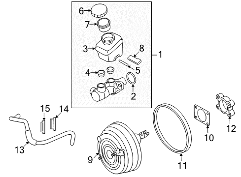 2010 Nissan GT-R Hydraulic System Tank-Oil Reservoir Diagram for 46091-JF10B
