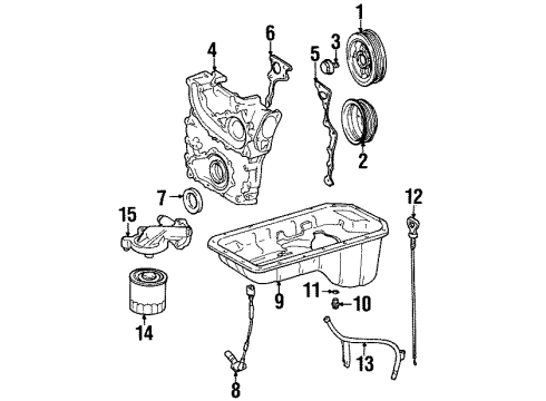 1997 Toyota T100 Powertrain Control EFI Module Diagram for 89661-0W041-84