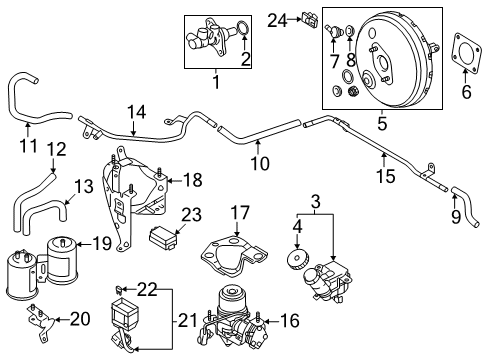 2021 Mitsubishi Outlander PHEV Dash Panel Components Fuse Diagram for MS810875