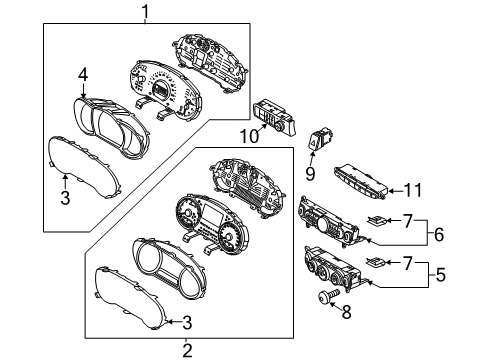 2019 Kia Soul Traction Control Components Front Acryl Diagram for 94360B2000