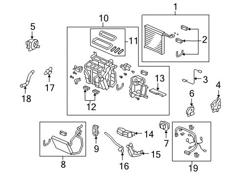 2009 Honda Accord Switches & Sensors Heater Sub-Assy. Diagram for 79106-TA0-A01