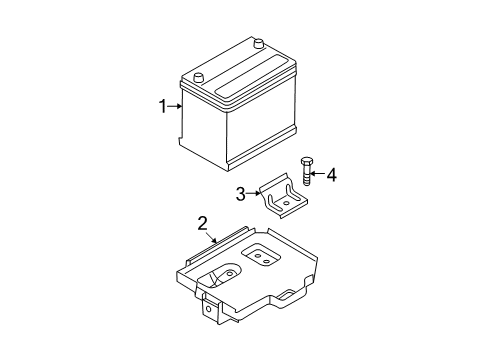 2005 Kia Spectra Battery Battery Wiring Assembly Diagram for 918502F031